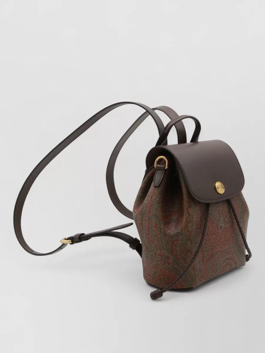 Etro Stylish Backpack With Adjustable Straps And Handle