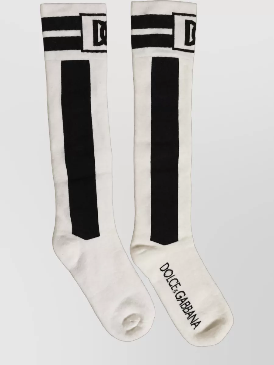 Dolce&Gabbana Cotton Stretch Knee-High Socks