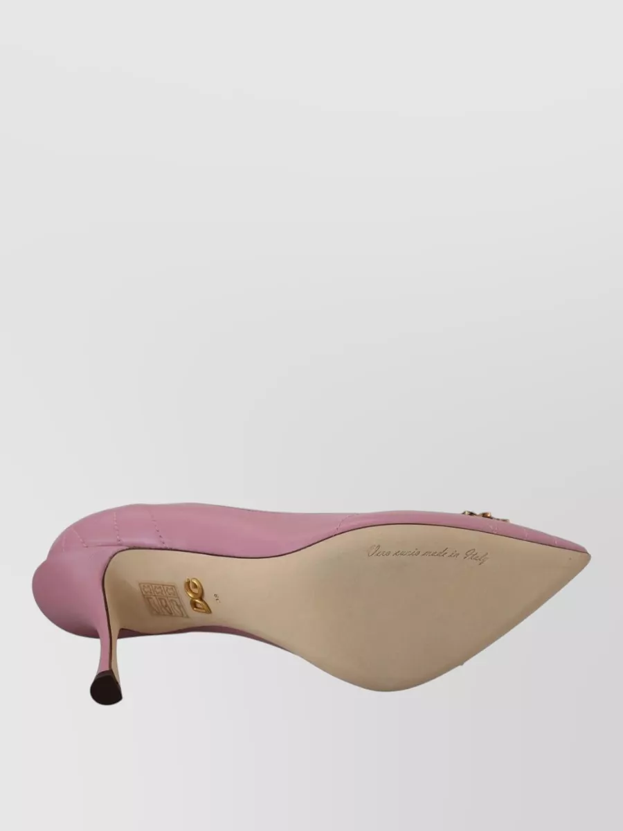 Dolce&Gabbana Leather Quilted Embellished Pumps