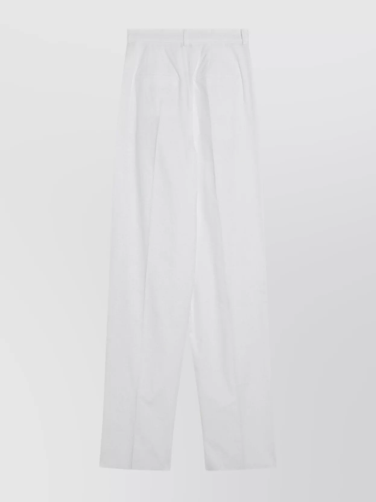 Sportmax Cotton Trousers With Front And Back Pockets In White