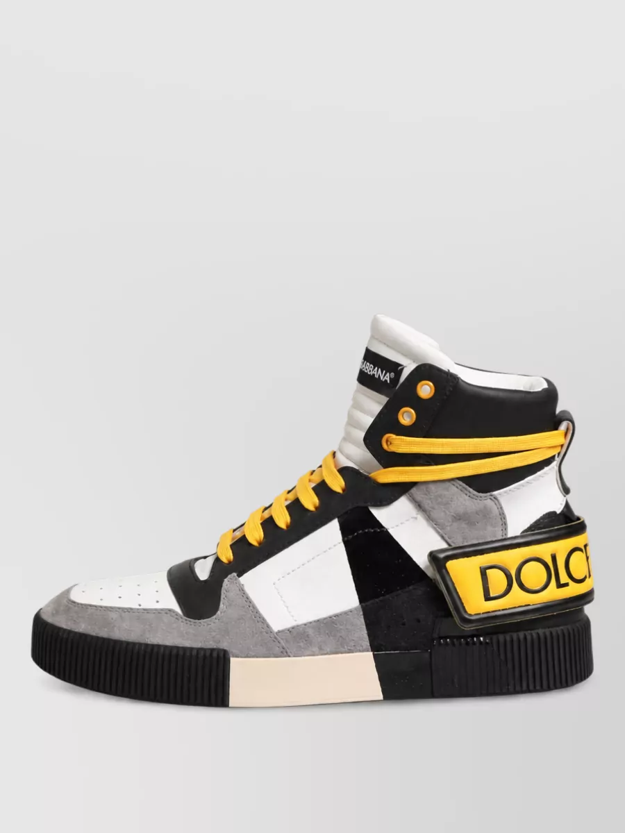 Dolce&Gabbana Leather Hi-Top Sneakers