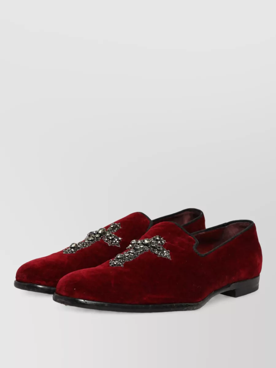Dolce&Gabbana Leather Slip-On Loafers