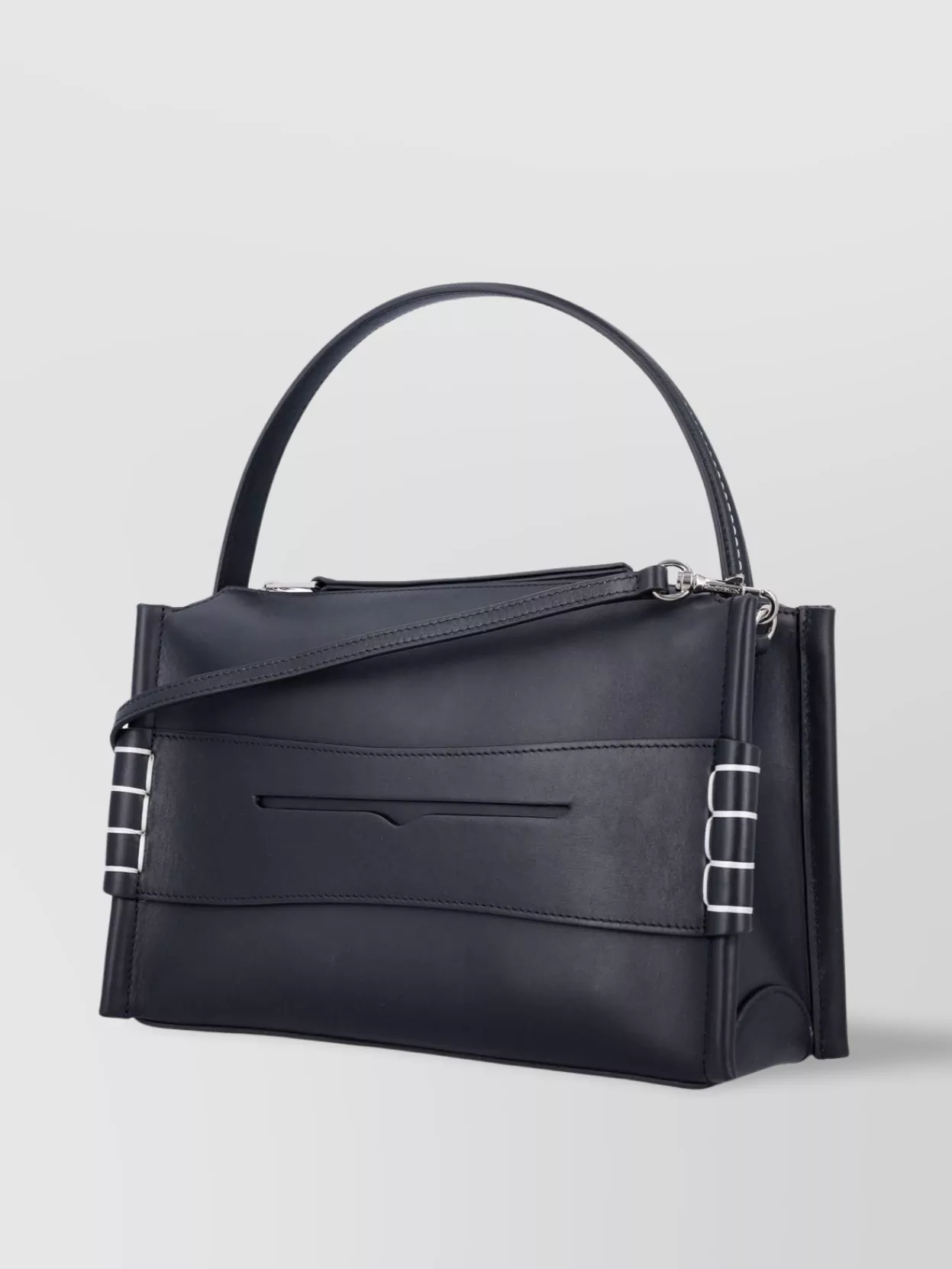 Jw Anderson Loafer Leather Shoulder Bag With Detachable Strap