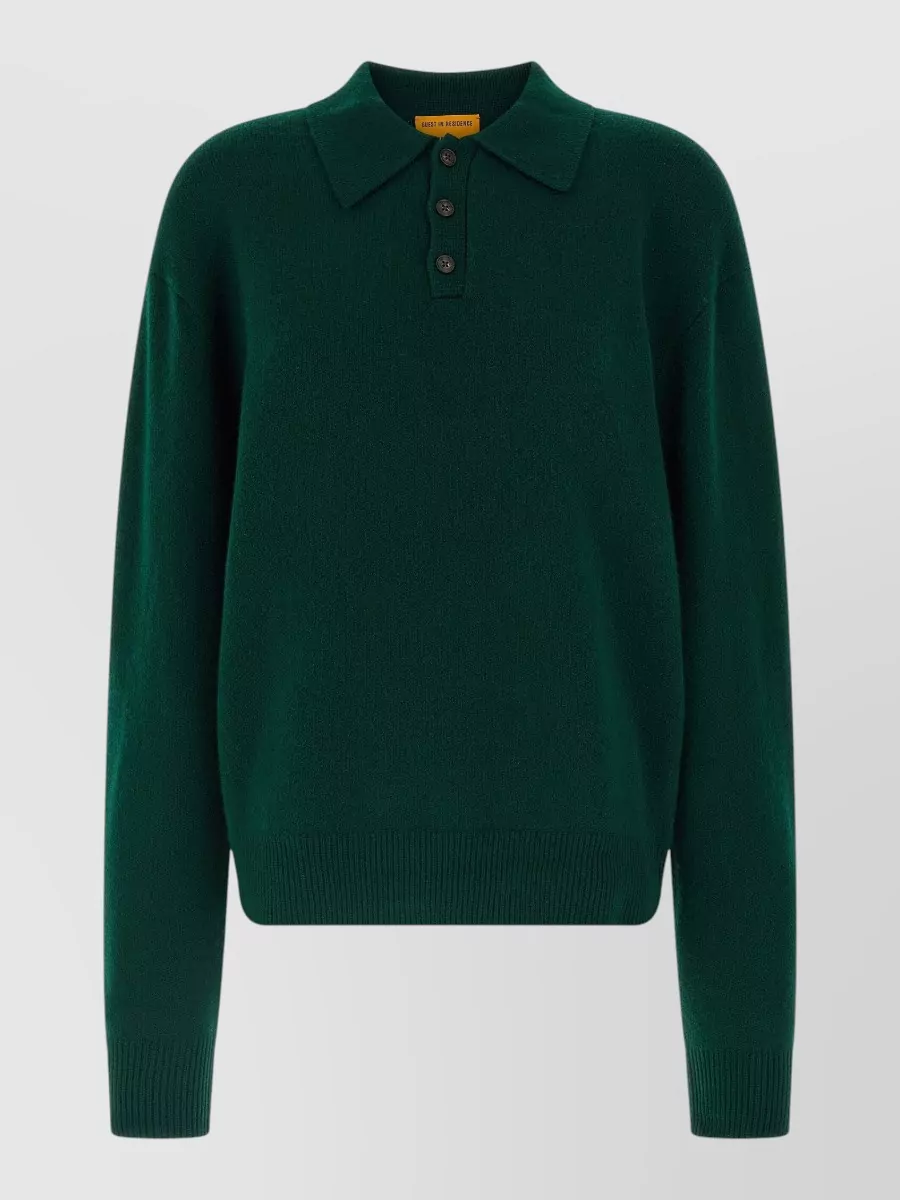 Guest In Residence Cashmere long-sleeve polo jumper