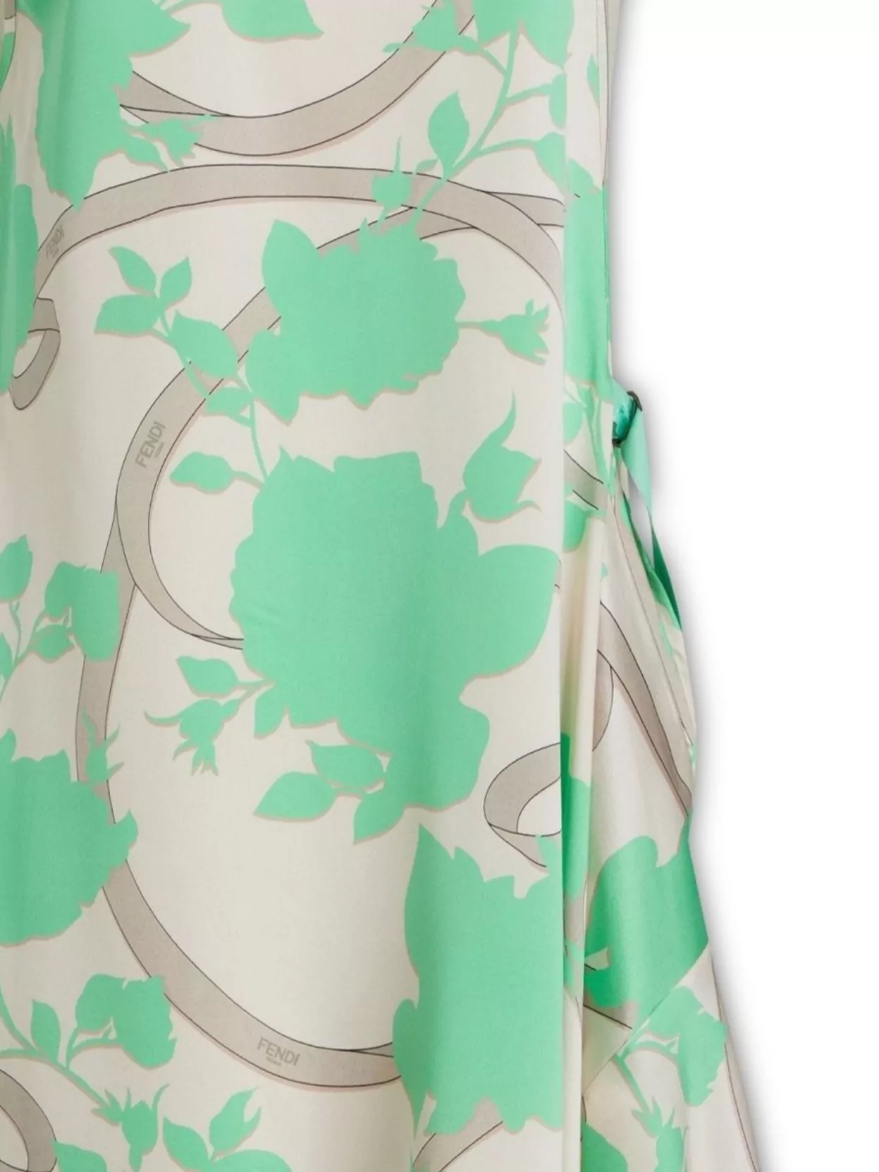 Fendi Multicolour Printed Satin Dress
