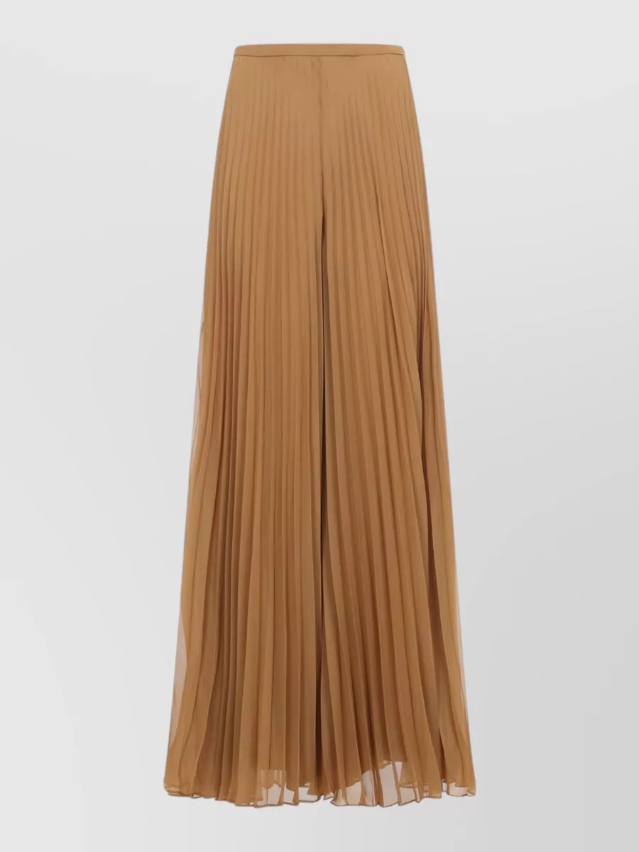 Max Mara Pleated High-Rise Wide-Leg Trousers