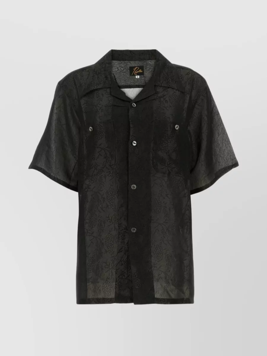 Needles Black Embroidered Shirt