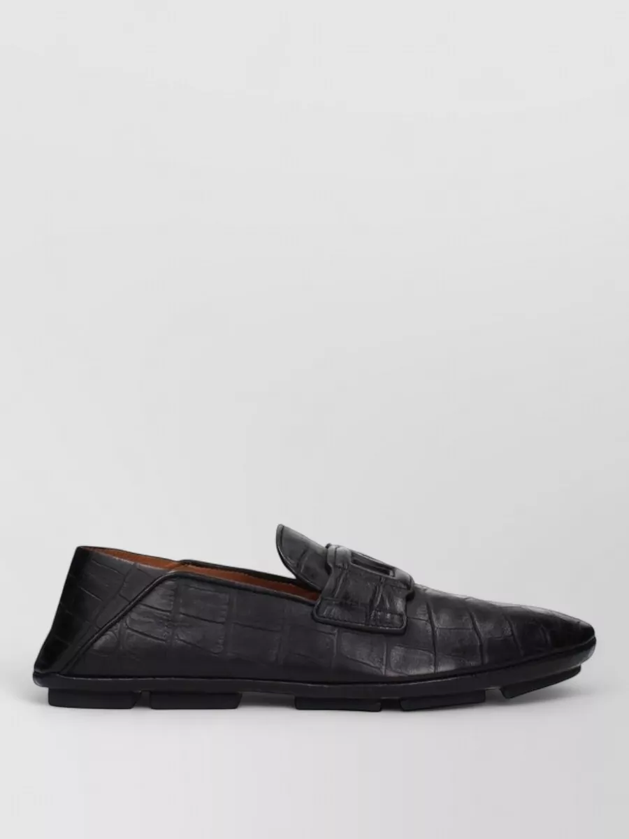 Dolce&Gabbana Leather Slip-On Loafers