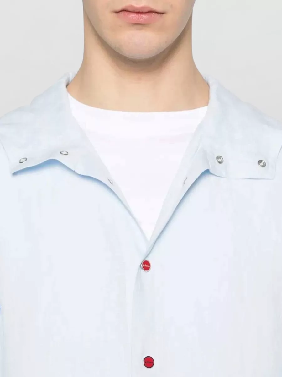 Kiton Linen Hooded Shirt