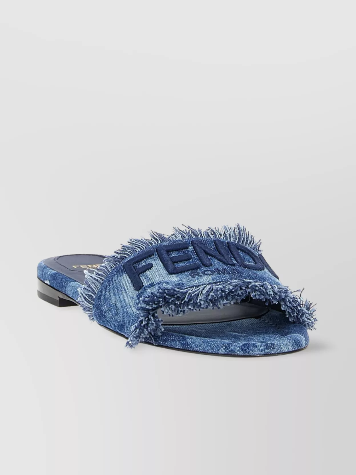 Fendi Sun Slides Frayed Edges