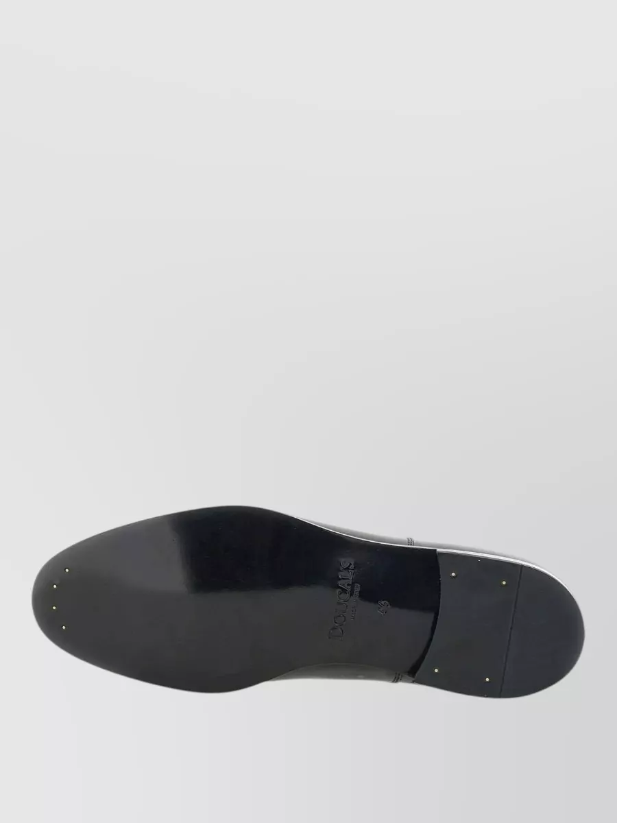 Doucal's Calf Leather Cap Toe Oxford Shoes