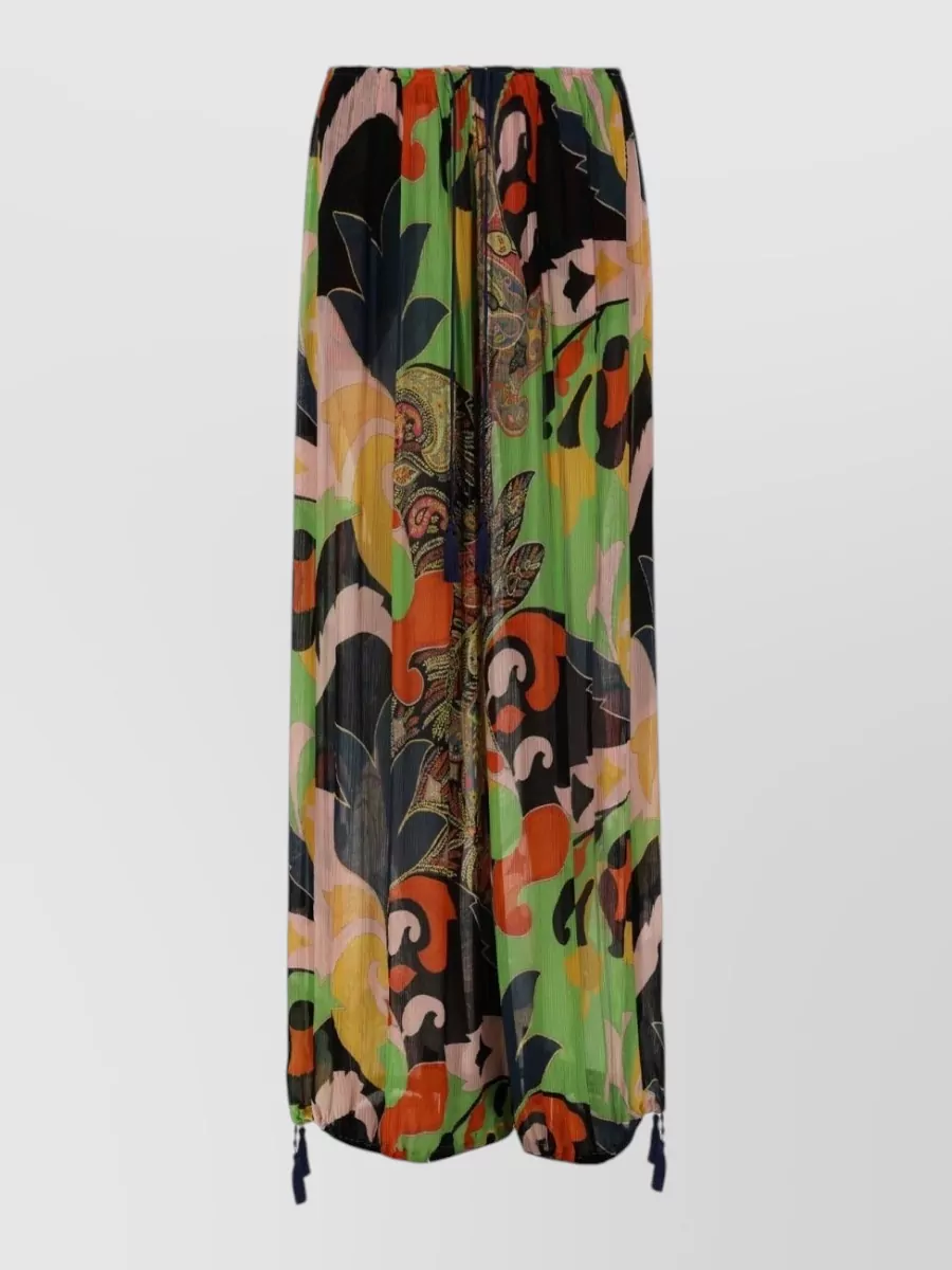 Etro Printed Wide-Leg Trousers