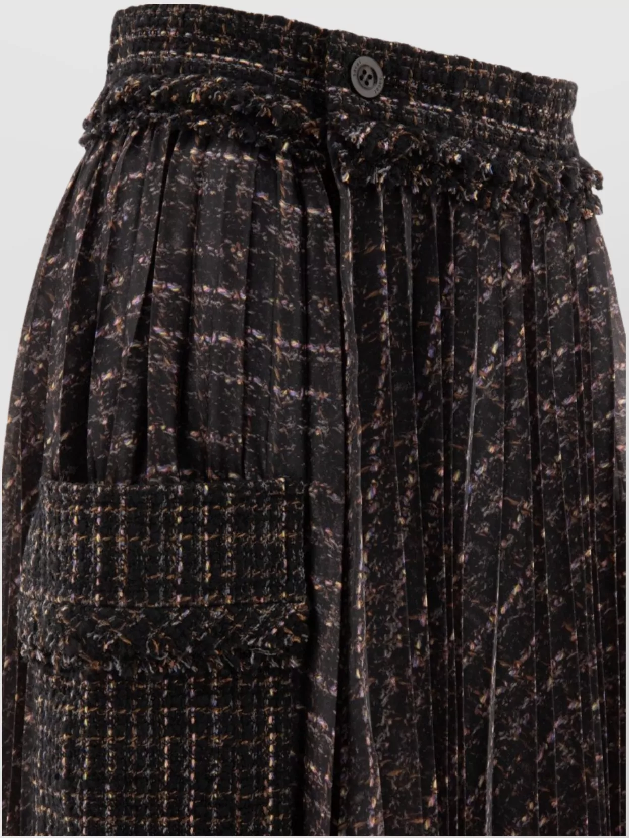 Sacai Pleated Cargo Pocket Skirt