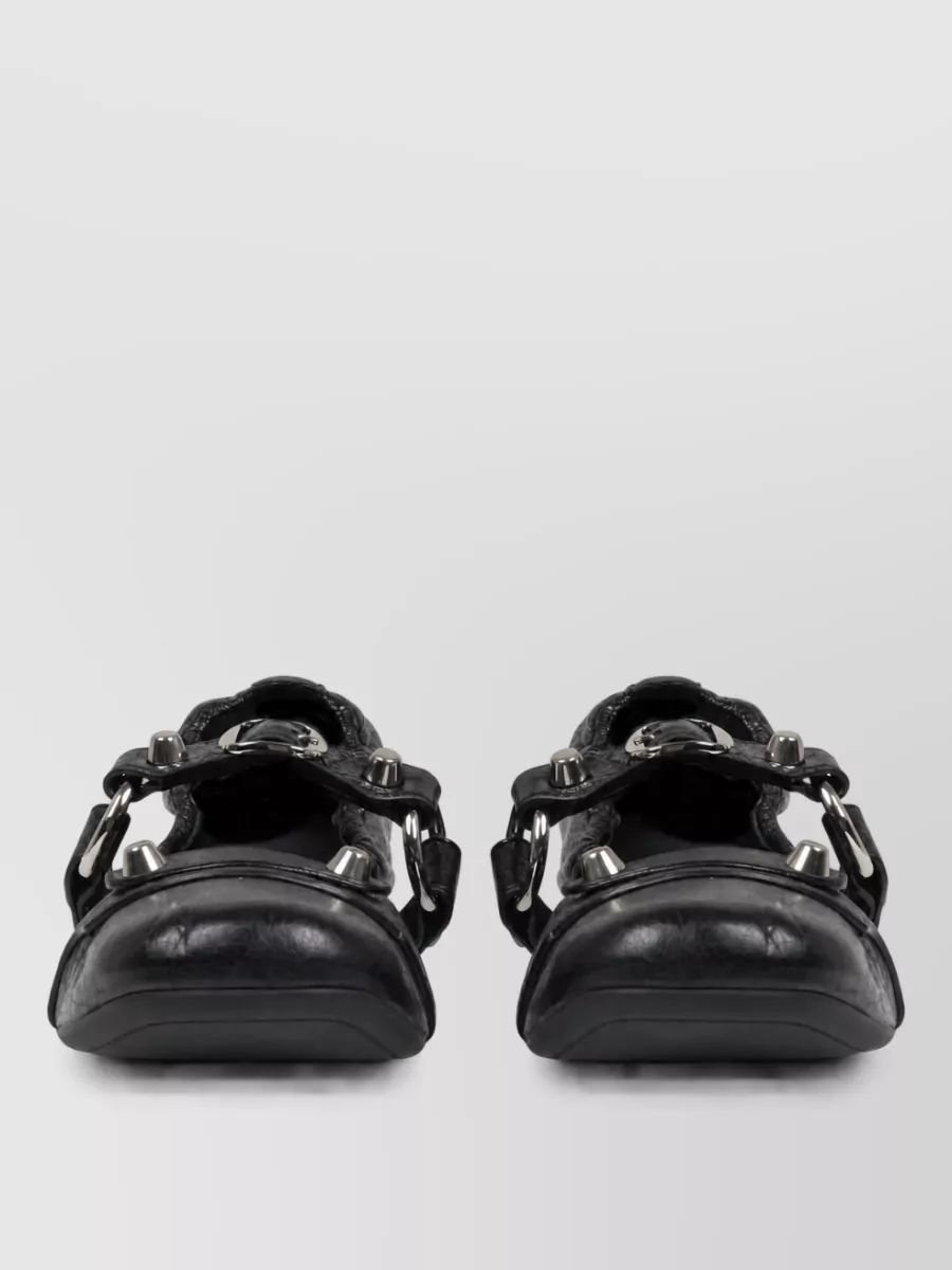 Balenciaga Leather Ballerina Mules
