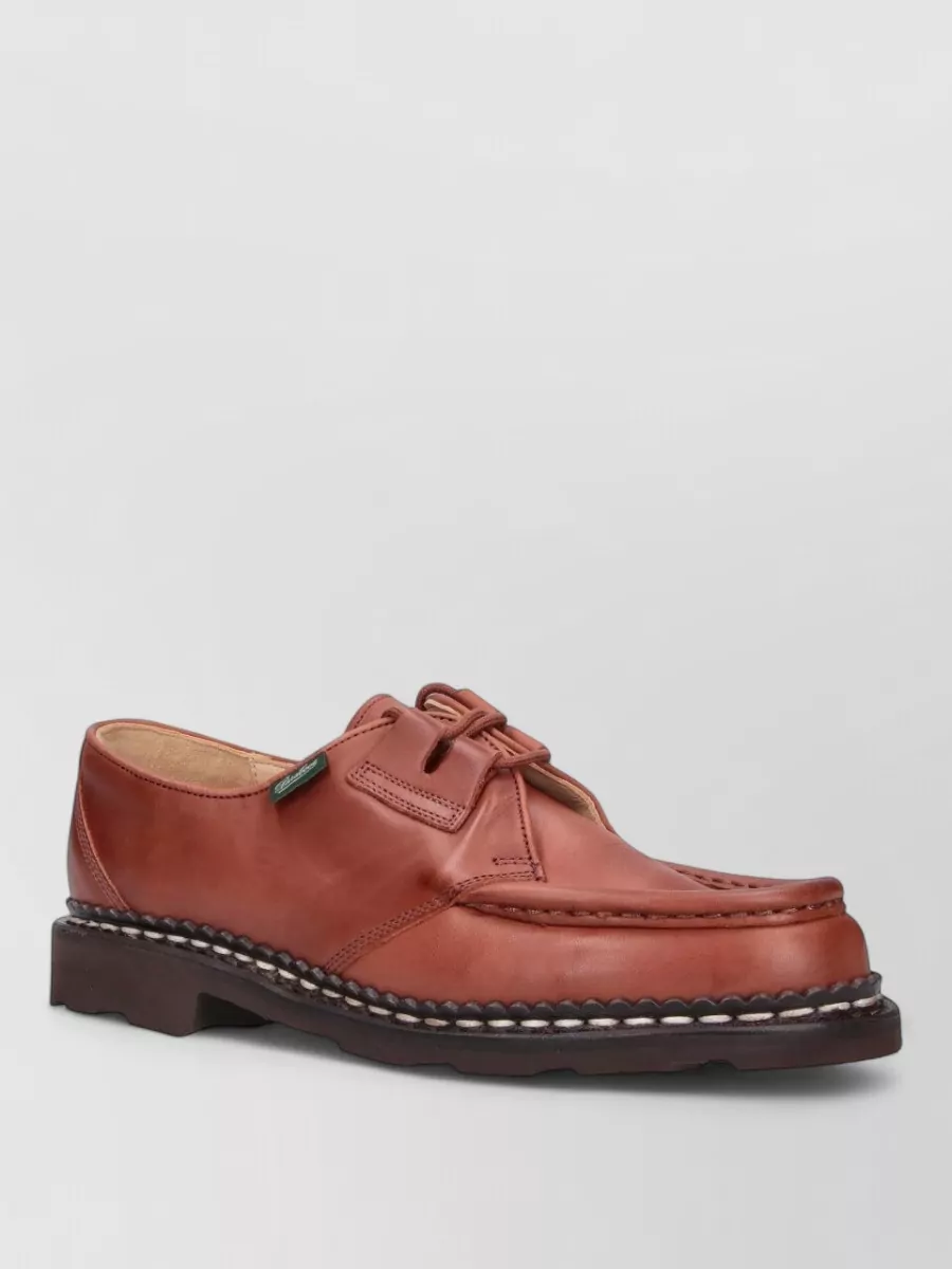 Paraboot leather lace-up loafers