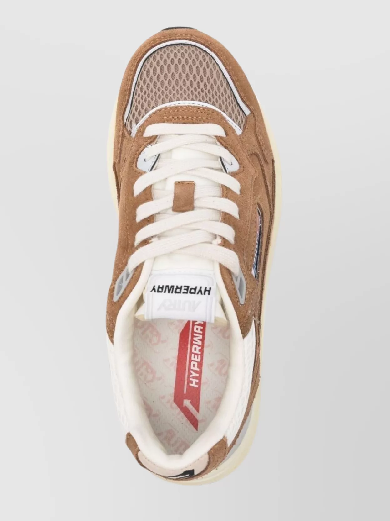 Autry Cigar Suede And Mesh Sneakers In Neutral