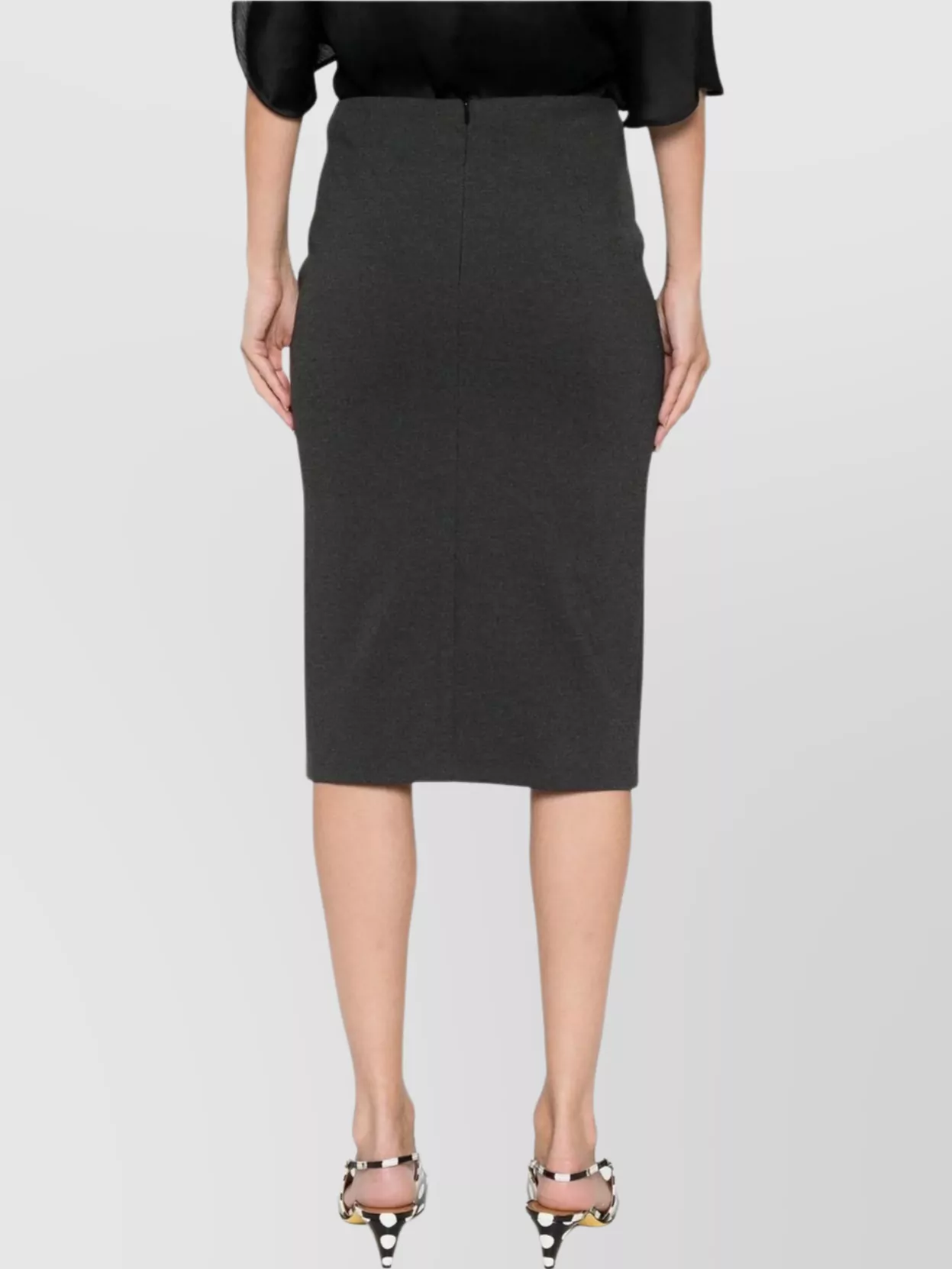 Pinko Knee-Length High-Waisted Skirts Front Slit