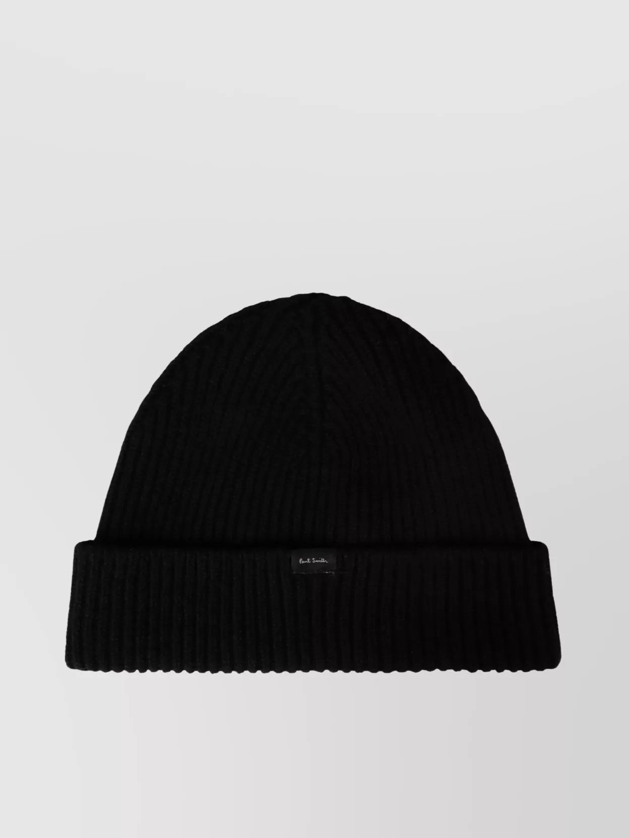 Paul Smith Ribbed Texture Wool And Cashmere Hat