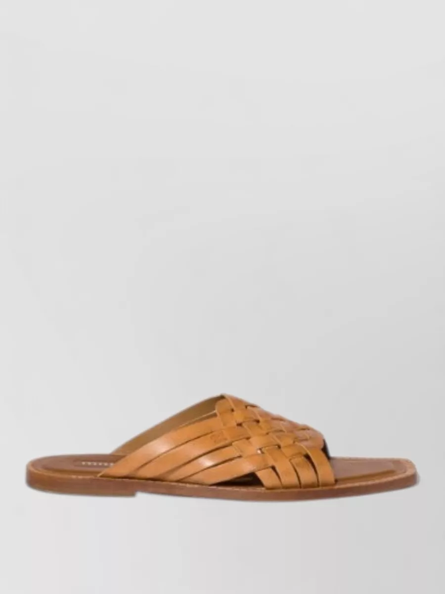 Miu Miu leather slides