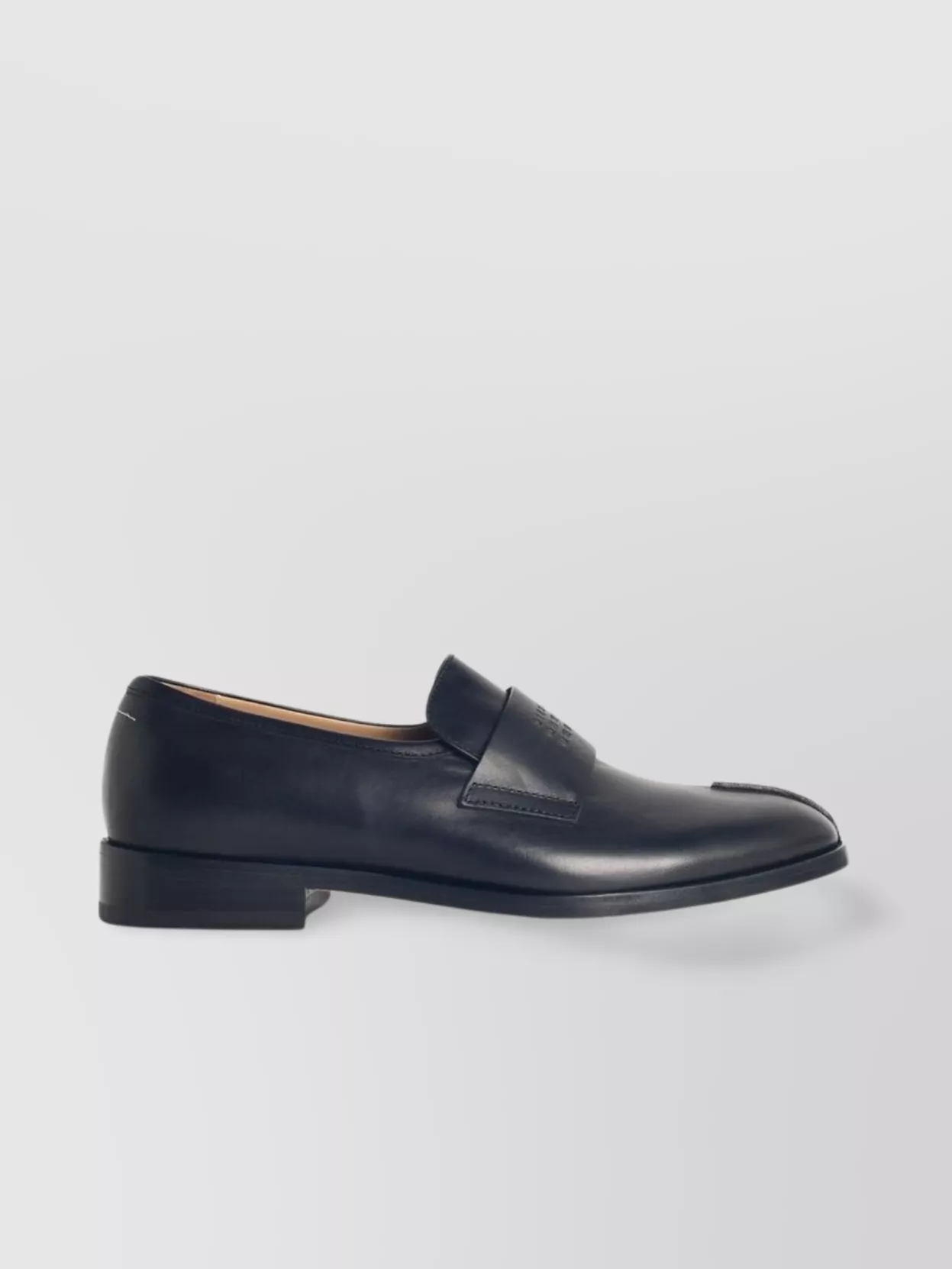 Mm6 Maison Margiela Leather Loafers Round Toe