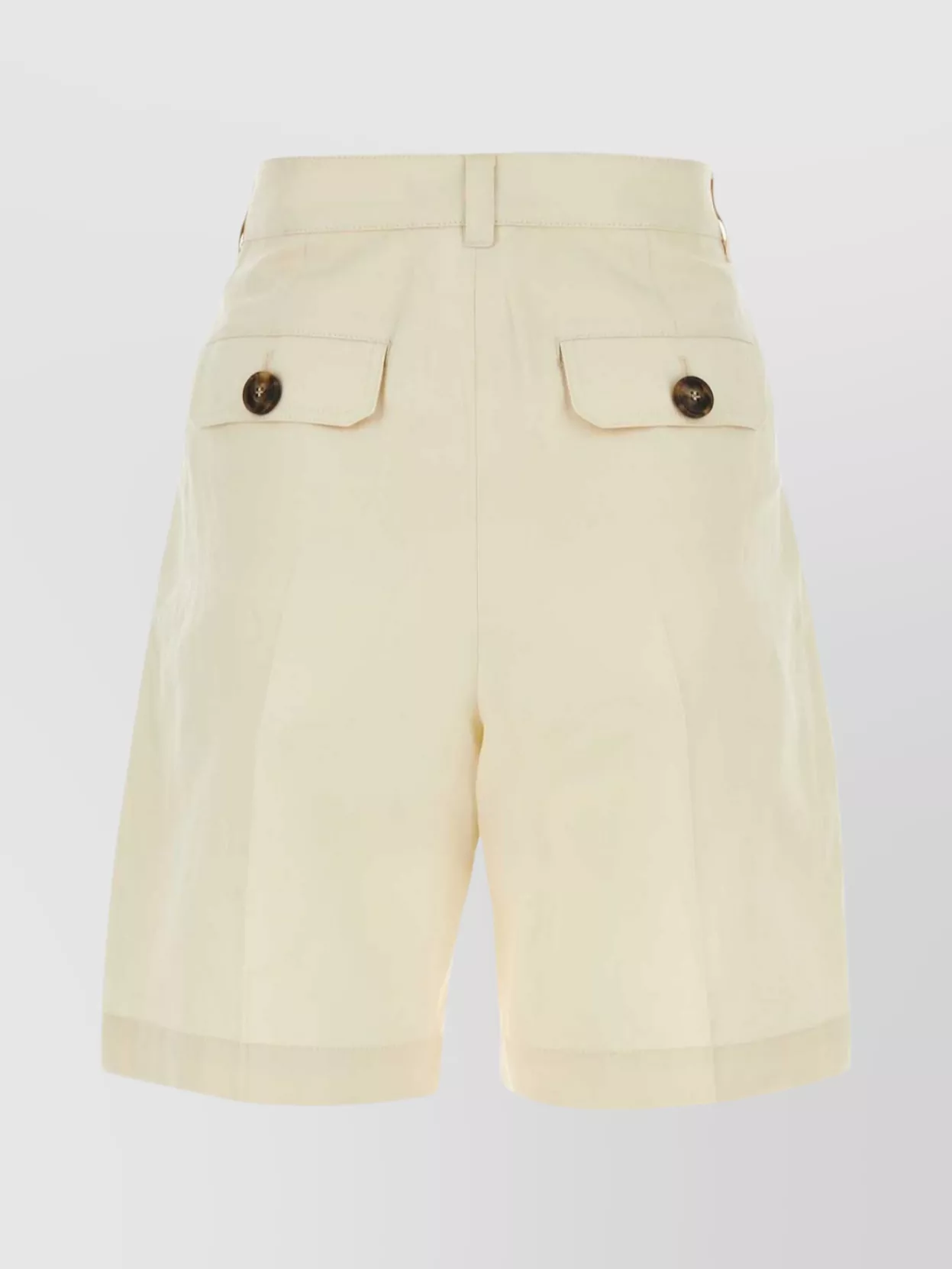 Shop Weekend Max Mara Cotton Blend Afa Shorts With Belt Loops