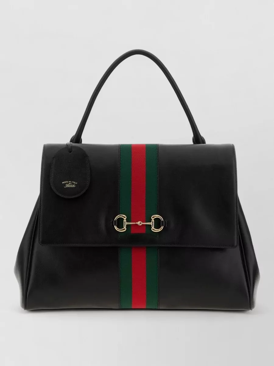 Gucci leather large shoulder bag