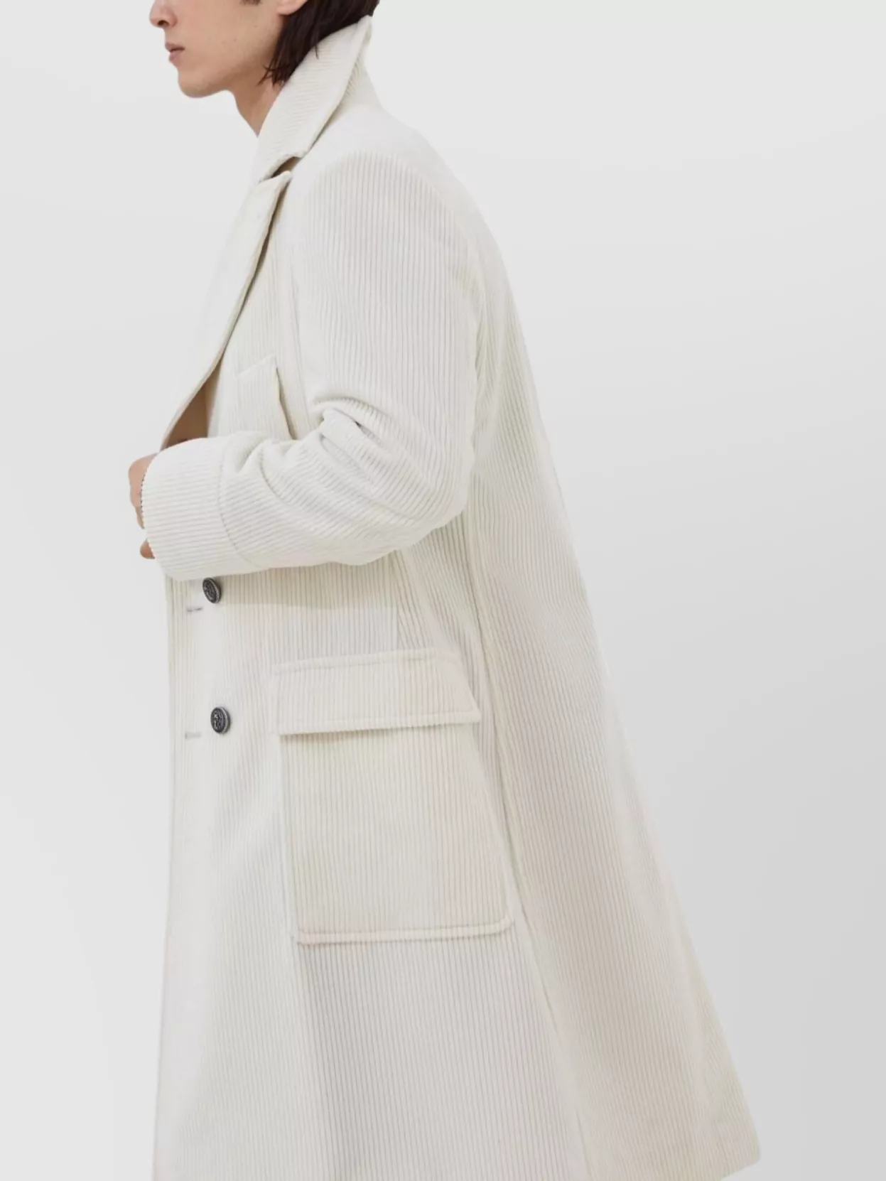 Brunello Cucinelli One-and-a-half-breasted Coat In Neutral