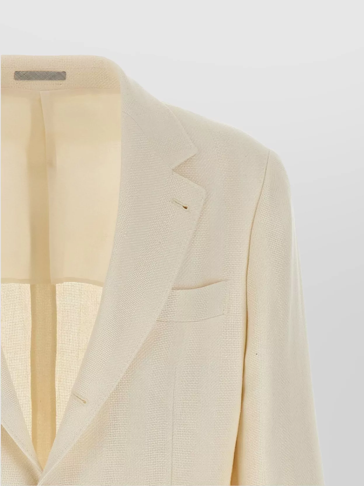 Brunello Cucinelli Operated Stripe Blazer In Neutral