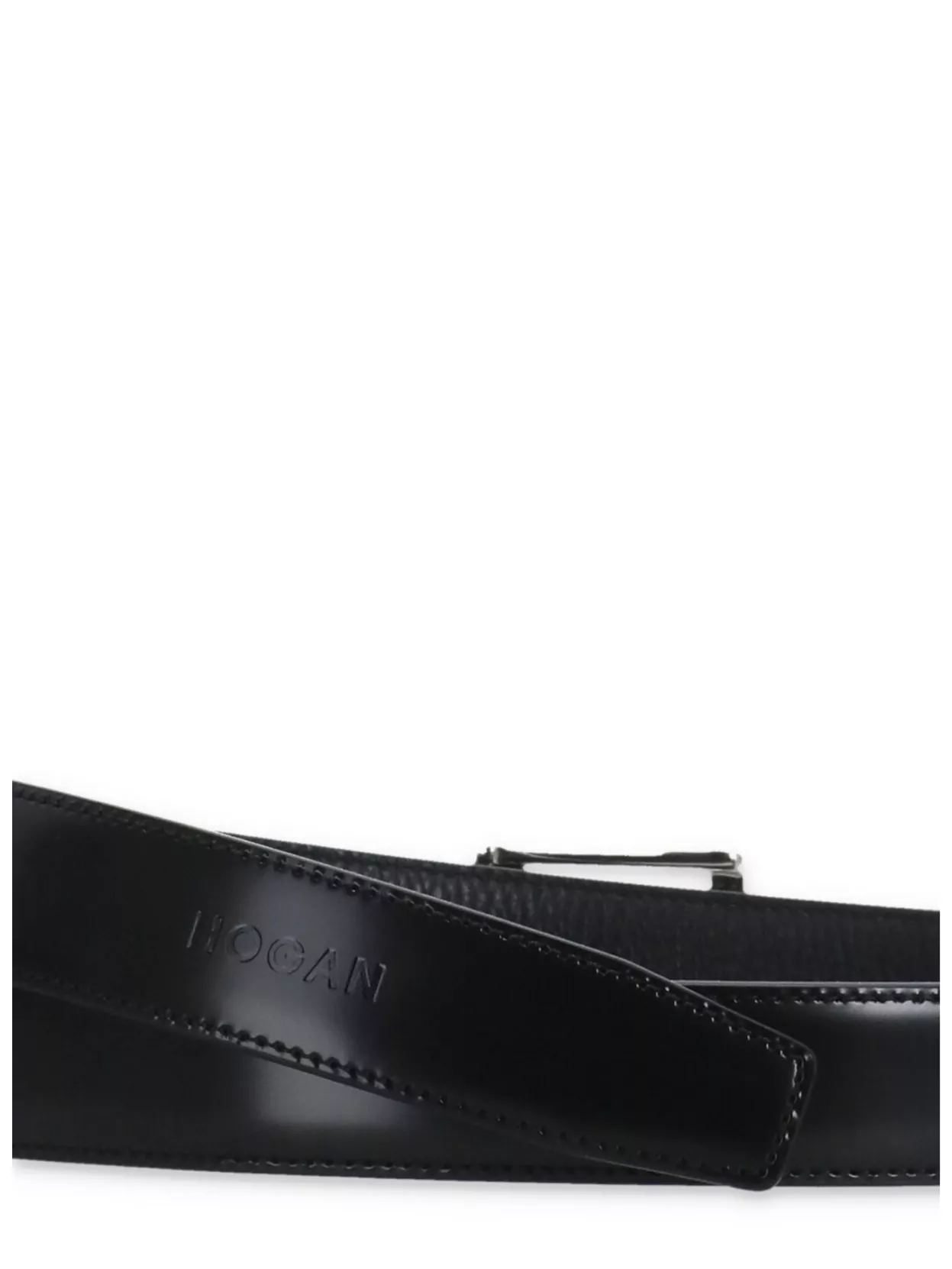 Hogan Adjustable Length Leather Belt