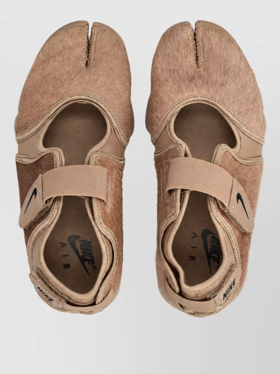 Nike Faux Pony Hair Split-Toe Slides