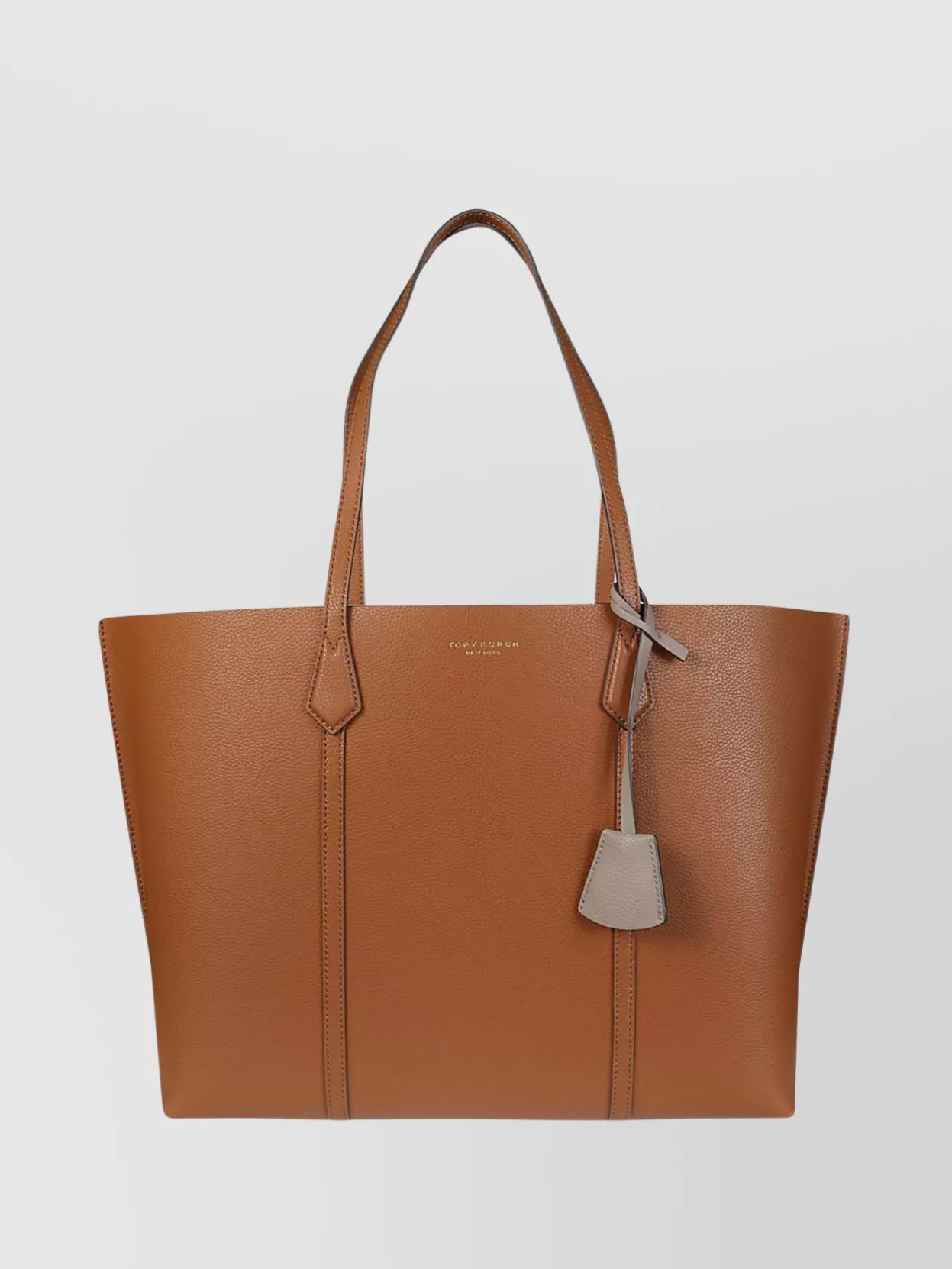 Shop Tory Burch Triple Compartment Tote In Grained Leather
