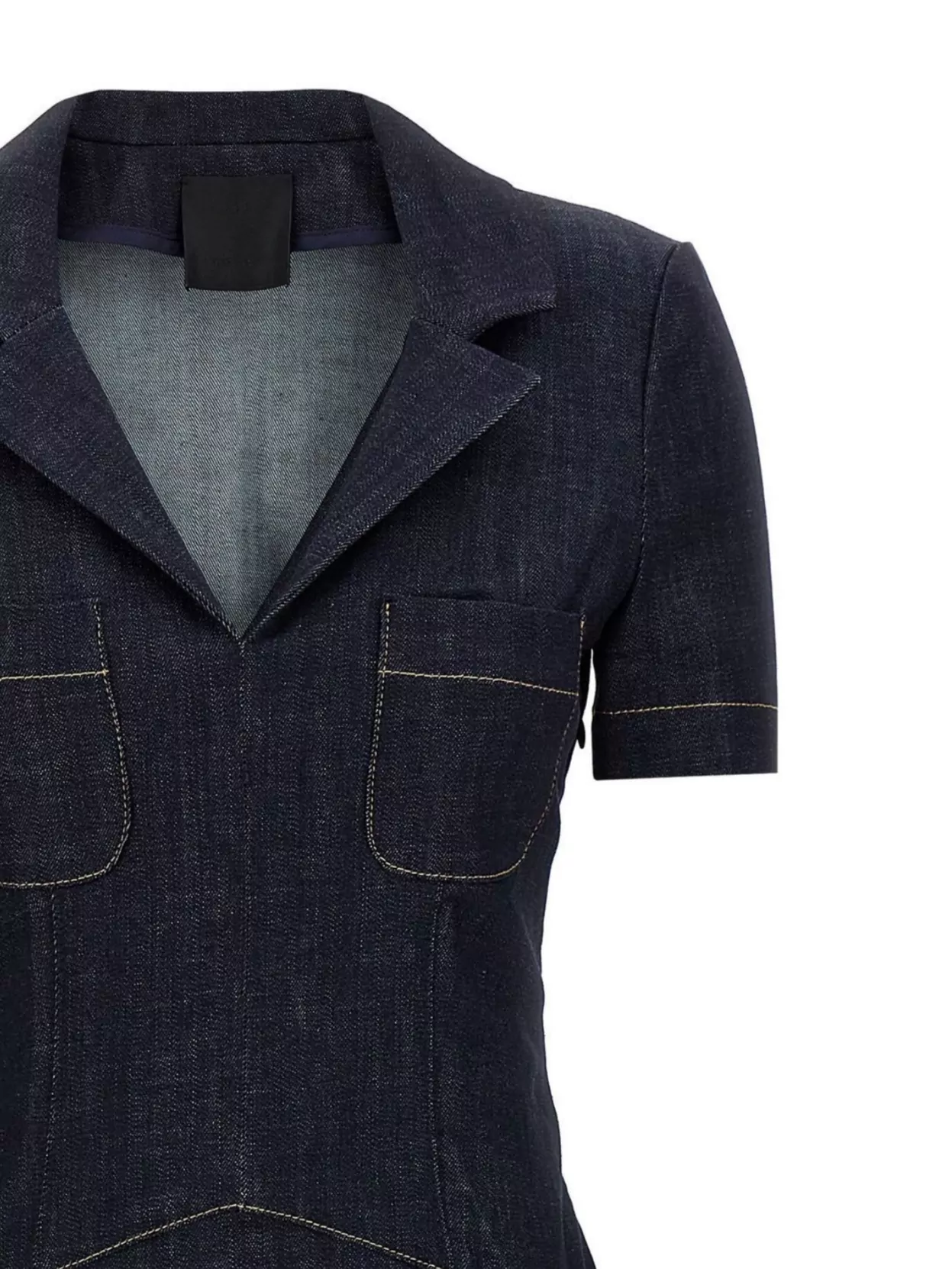 Givenchy Women Denim Pockets Midi Dress