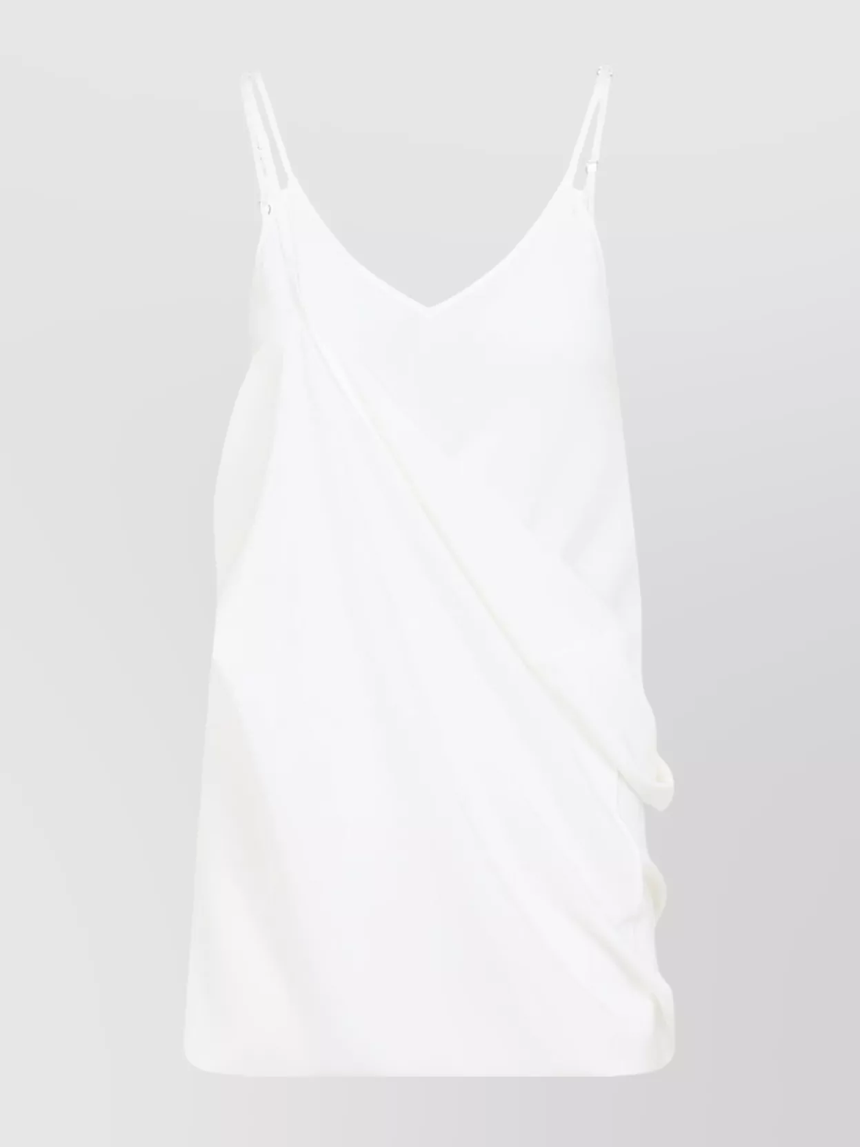 Mm6 Maison Margiela Silk Mini Dress Draped Design
