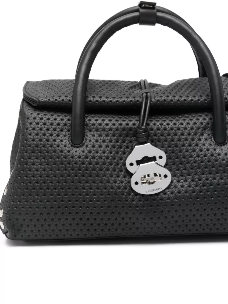 Zanellato Leather Top Handle Tote Bag