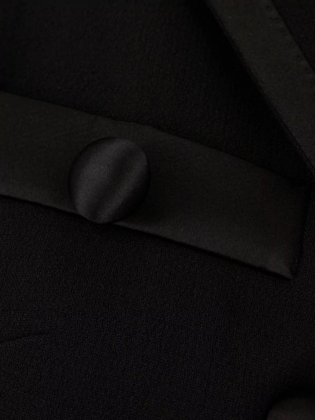 Dolce & Gabbana Blazer Wool Blend Satin Buttons In Black