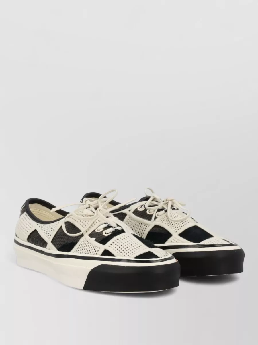 Vans Corduroy And Flannel Lace-Up Sneakers