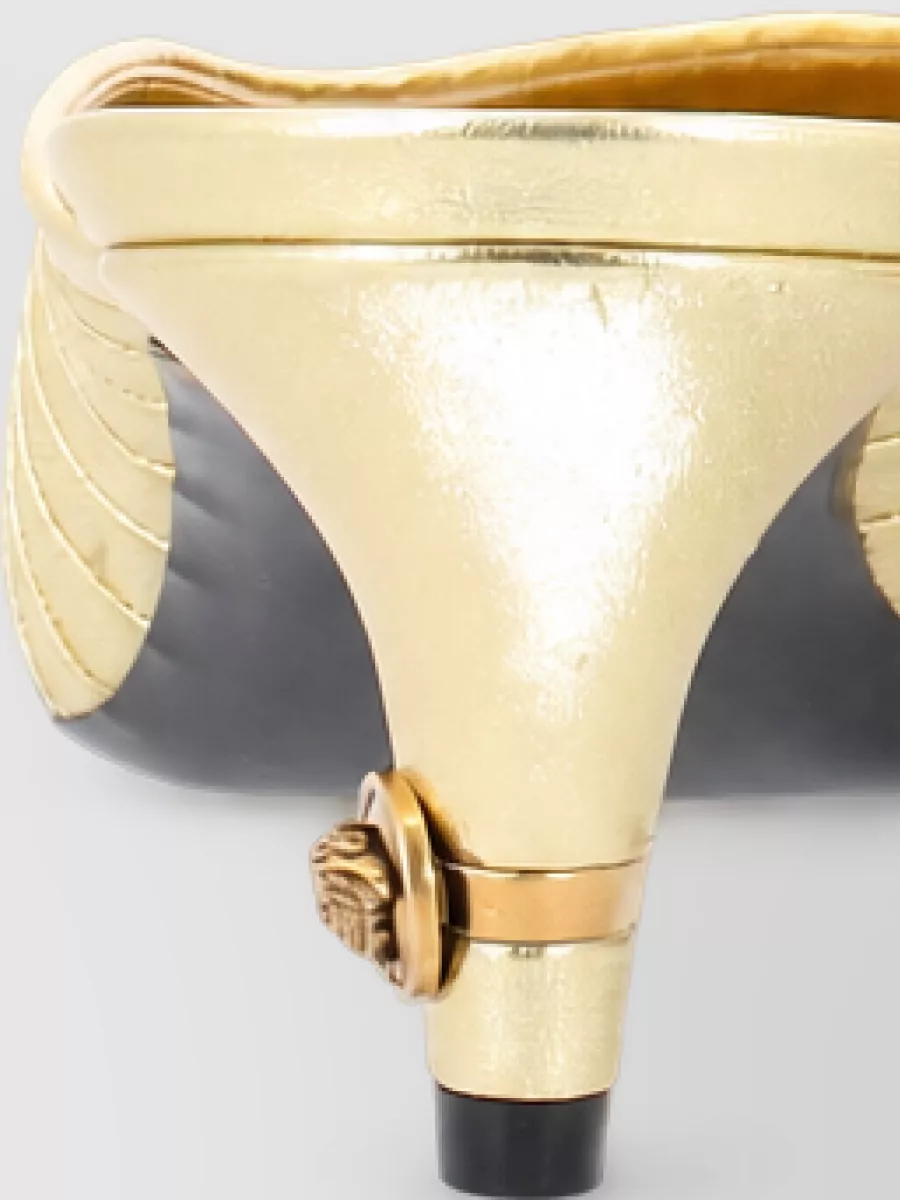 Versace Leather Gianni Mules