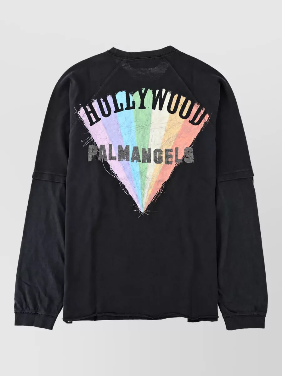 Palm Angels Double layer long sleeve sweatshirt