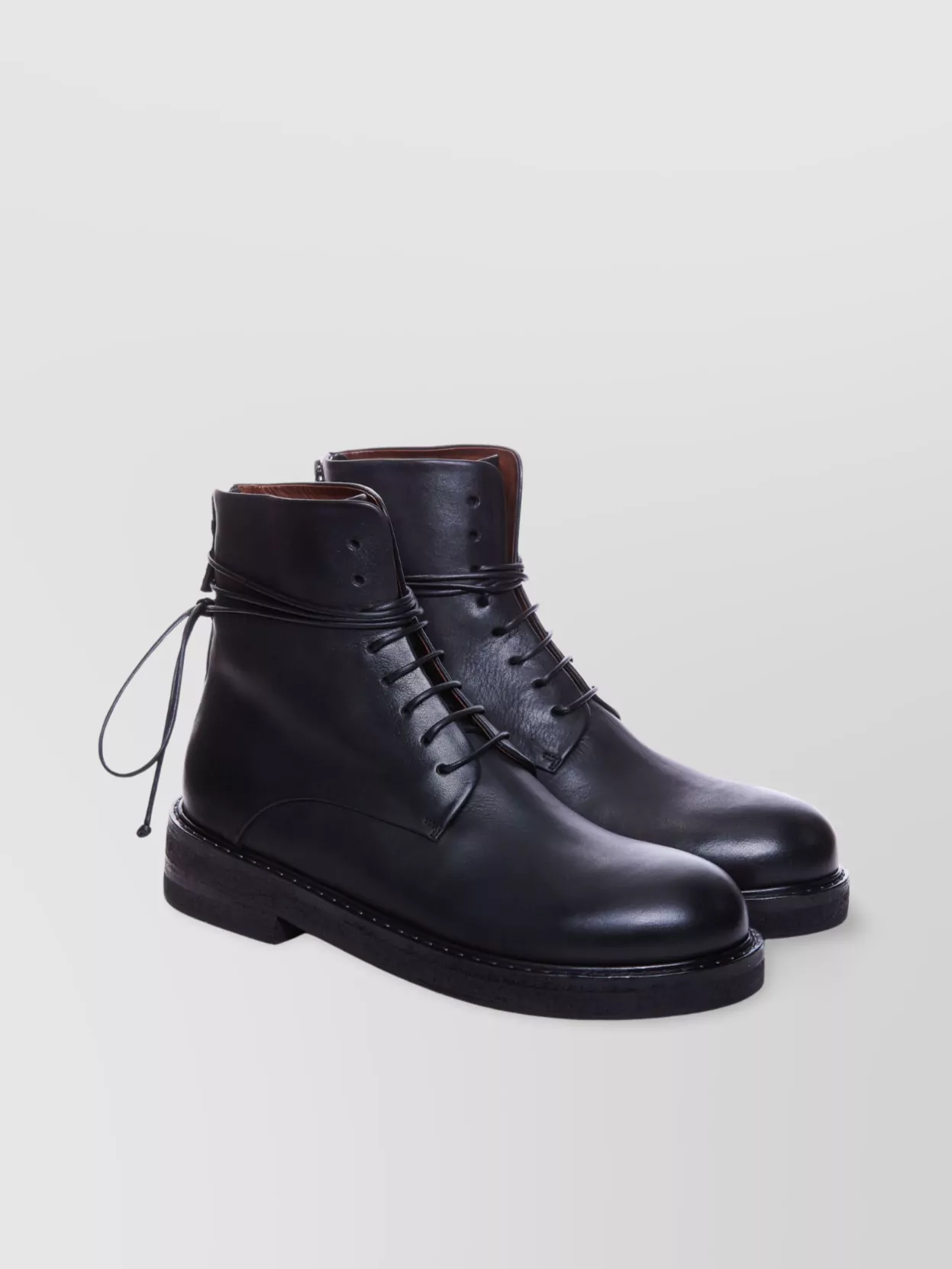 Marsèll Lace-up Leather Boots In 褐色