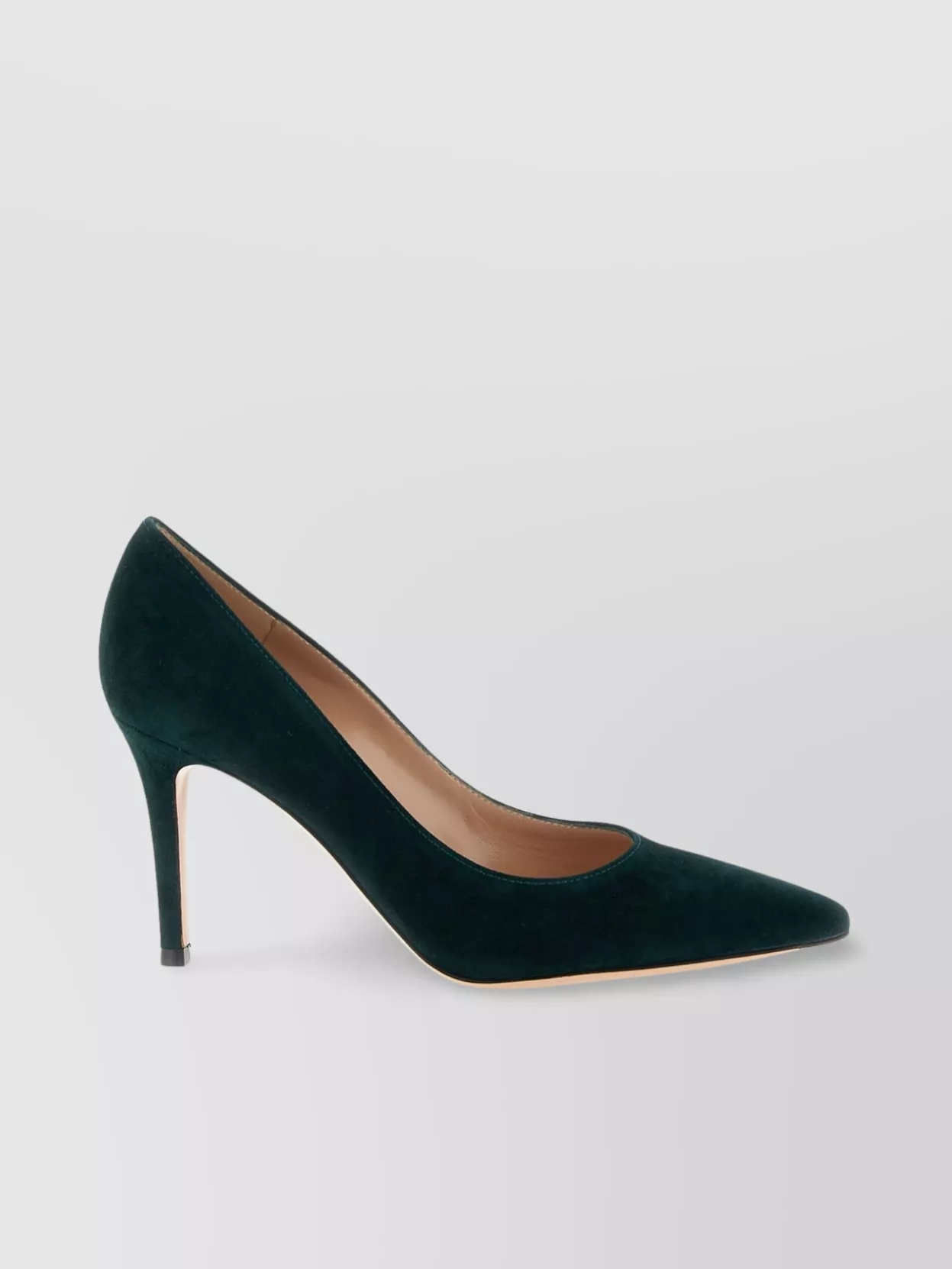 Gianvito Rossi Pointed Toe Suede Stiletto Heel Pumps