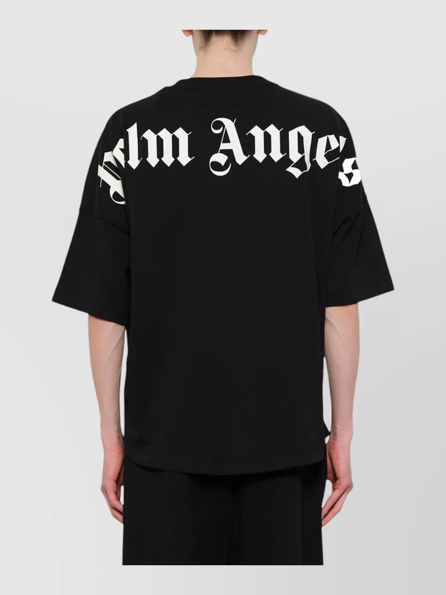 Palm Angels Cotton Oversized Logo-Print T-Shirt