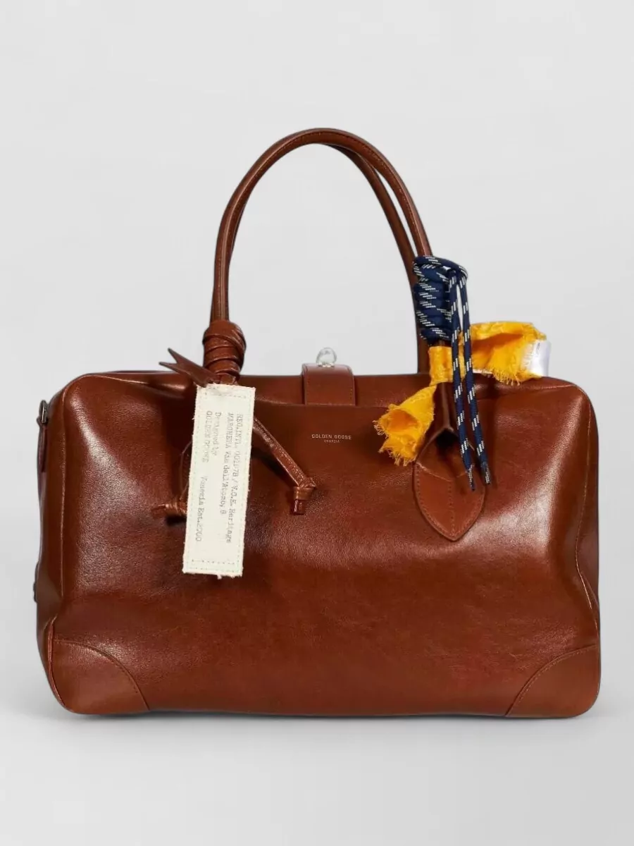 Golden Goose Medium Leather Luggage Bag