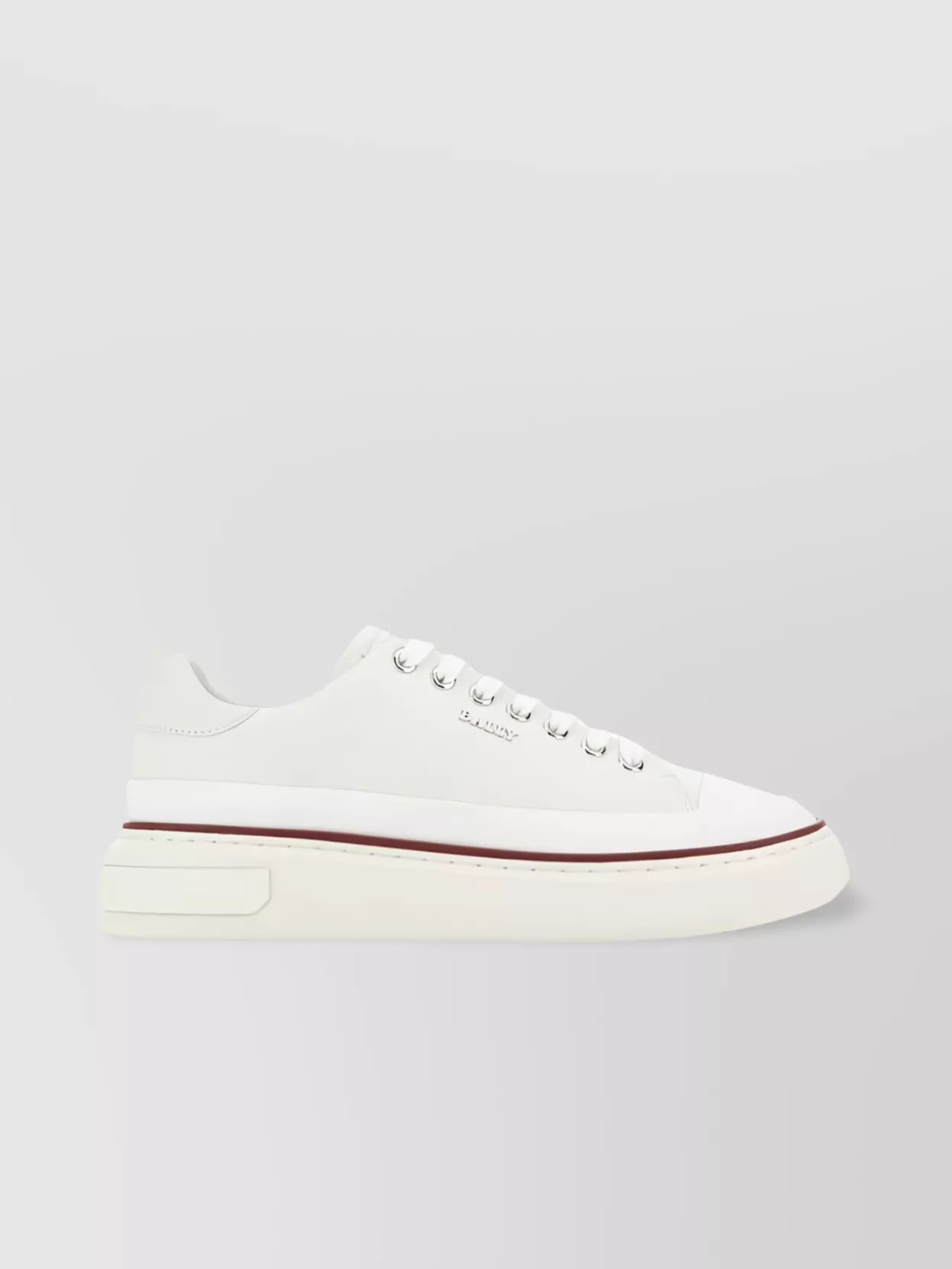 Shop Bally Streamlined Low-top Sneakers With Contrasting Sole In White