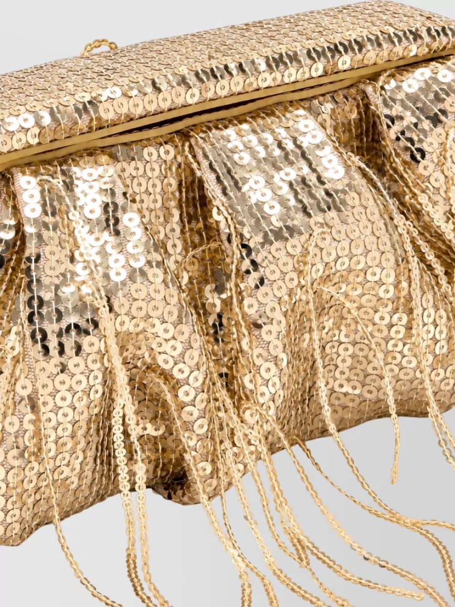 Themoiré Na Mini Sequin Hemp Shoulder Bag
