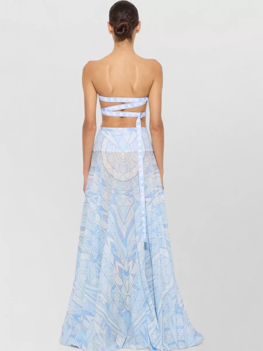 Pucci Cotton Skirt Geometric Motif