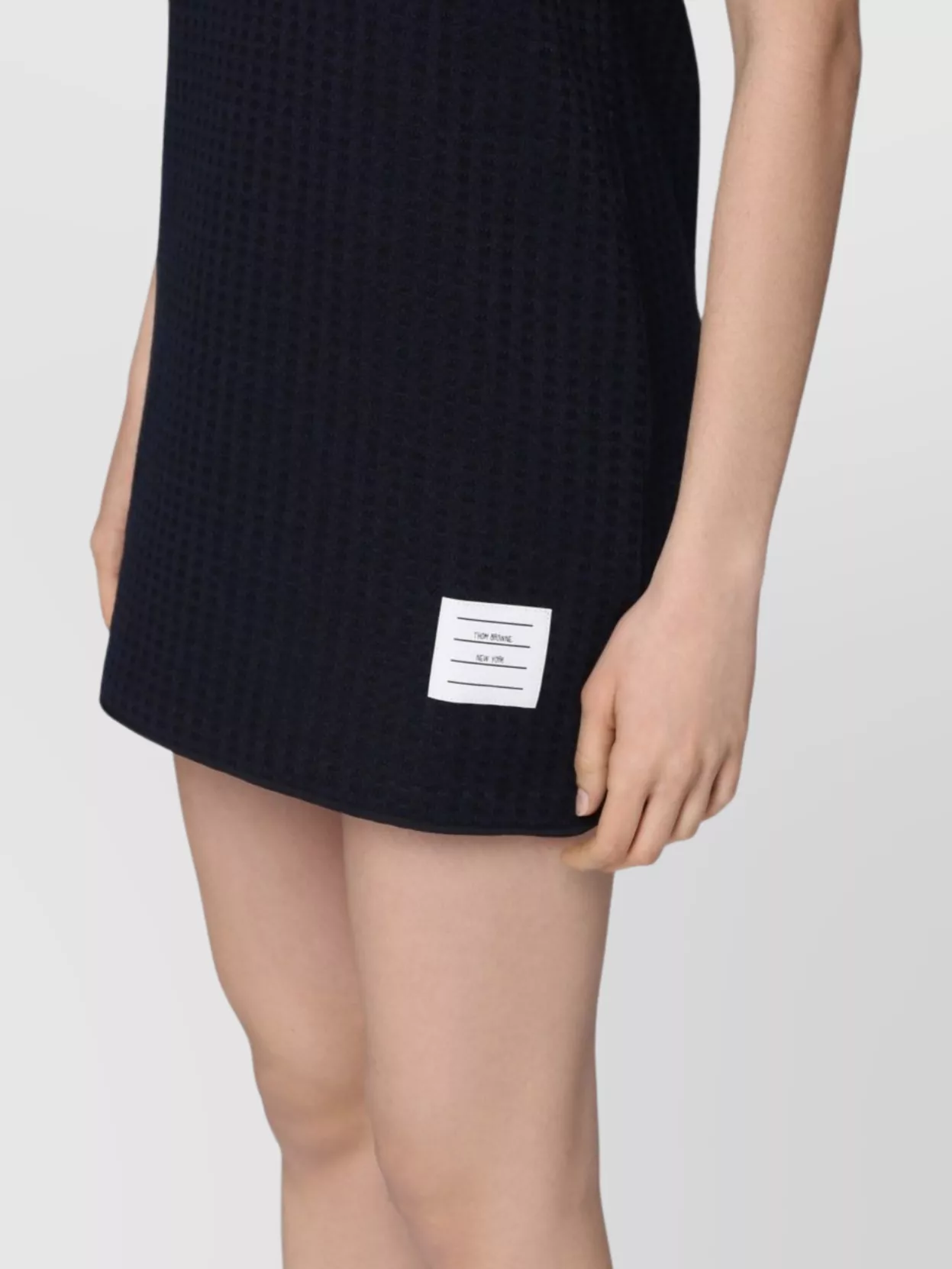 Thom Browne Mini Dress In Cotton With Polo Collar