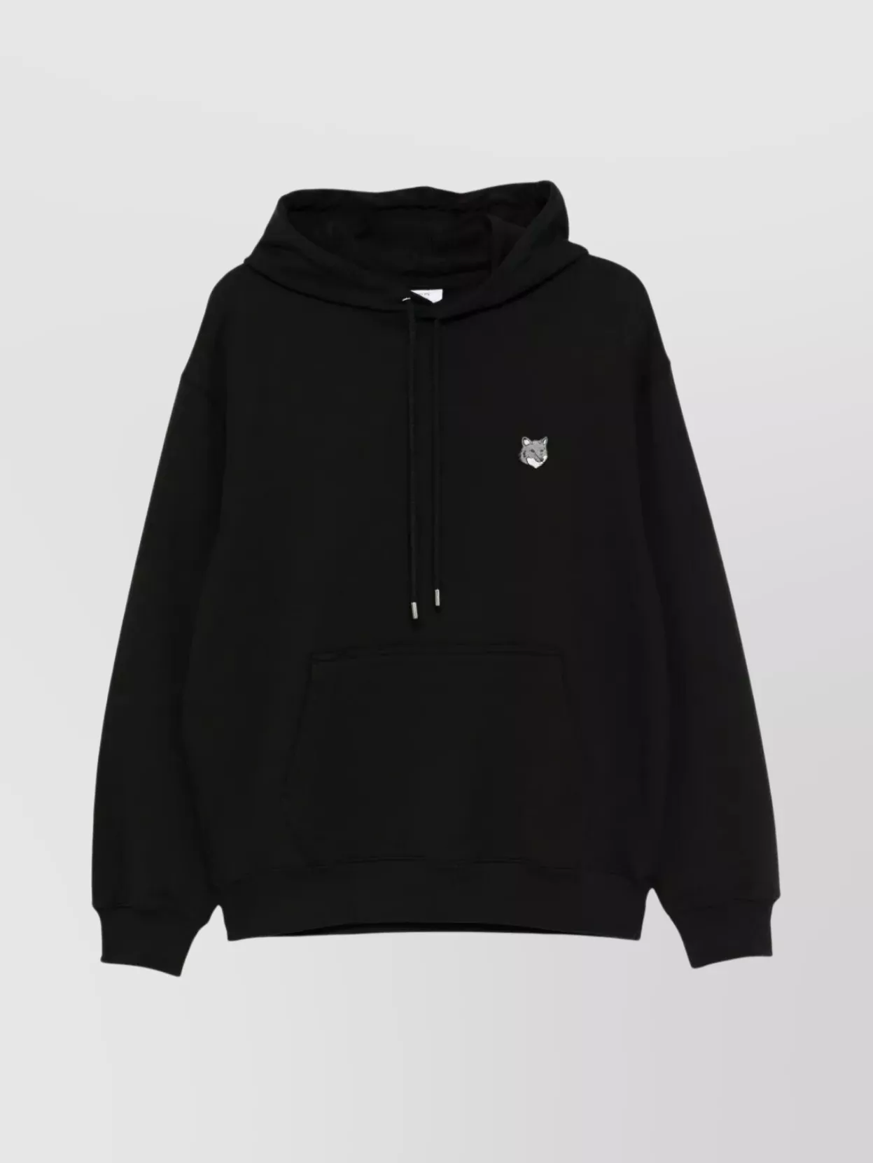 Maison Kitsuné Comfortable Hoodie With Front Pouch Pocket In Black