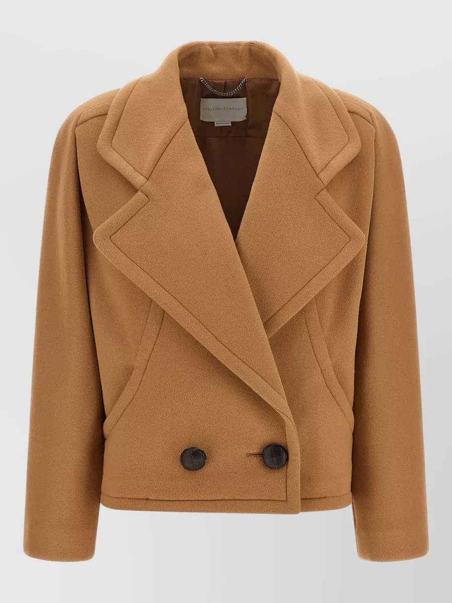Stella Mccartney Wool double-breasted short coat