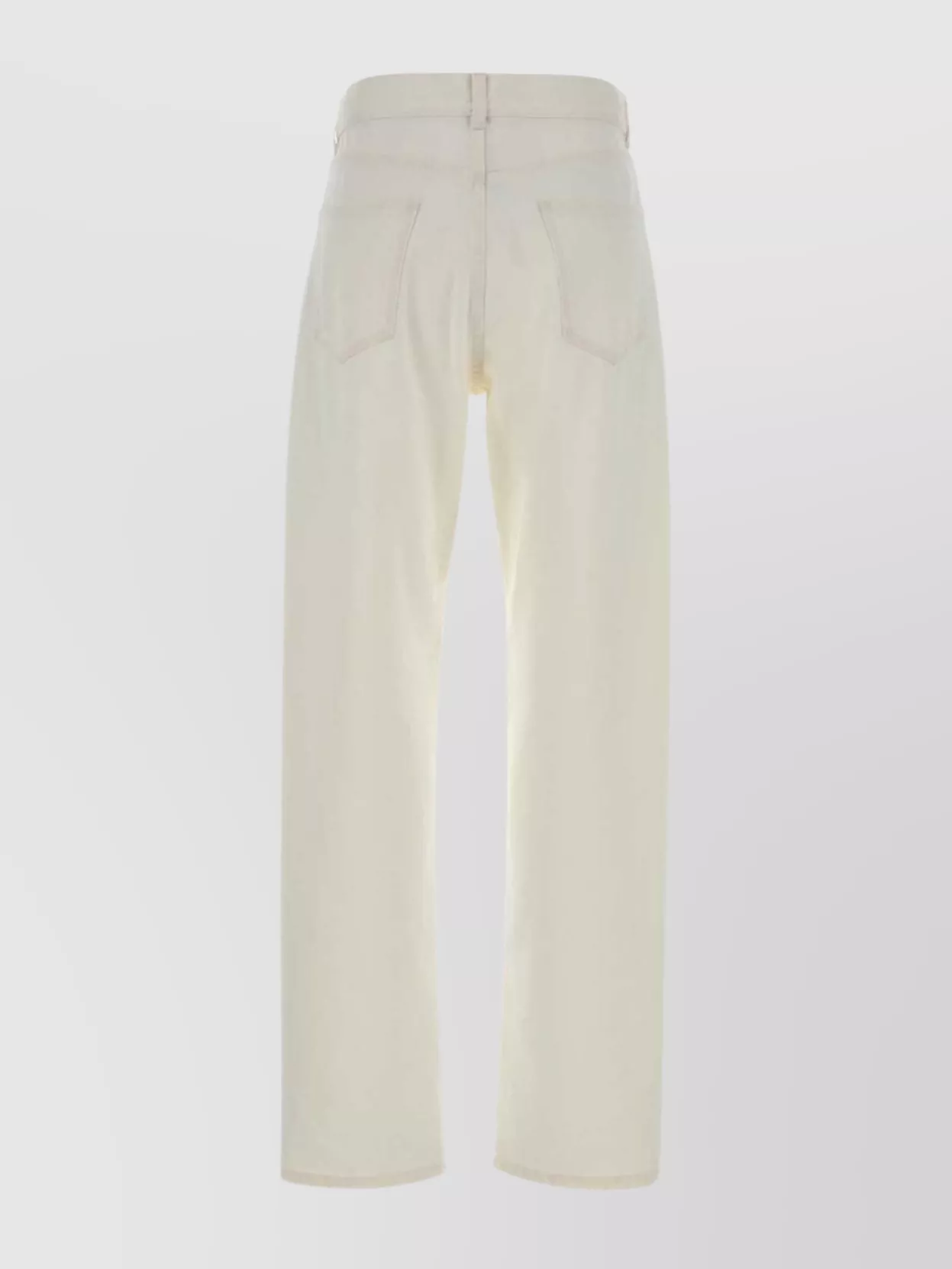 The Row Denim Burty Trousers With Pockets And Loops In Neutral