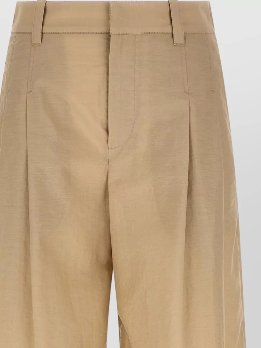 Brunello Cucinelli Pleated Wide-Leg Trousers